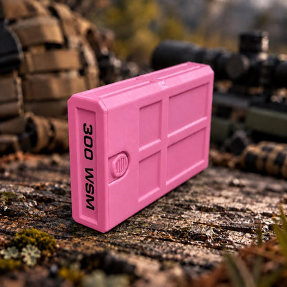 300 WSM Ammo Box – 8 Round Stackable Compact Pocket Storage Case, Sliding Drawer, Dual Latches