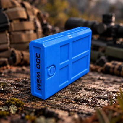 300 WSM Ammo Box – 8 Round Stackable Compact Pocket Storage Case, Sliding Drawer, Dual Latches