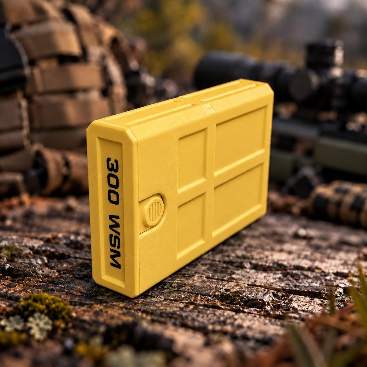 300 WSM Ammo Box – 8 Round Stackable Compact Pocket Storage Case, Sliding Drawer, Dual Latches