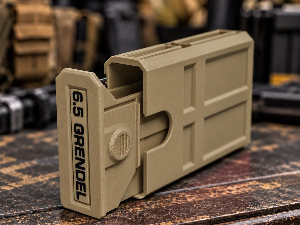 6.5 Grendel 8-Round Stackable Ammo Box – 3D Printed Range Storage Case