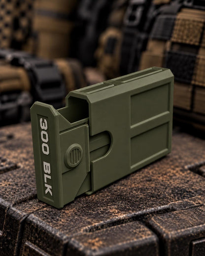 300 Blackout Ammo Box, 8-Round Stackable Pocket Ammunition Storage Case. Custom Colors