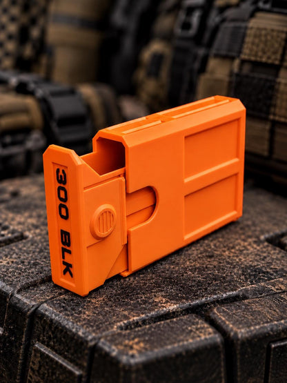 300 Blackout Ammo Box, 8-Round Stackable Pocket Ammunition Storage Case. Custom Colors
