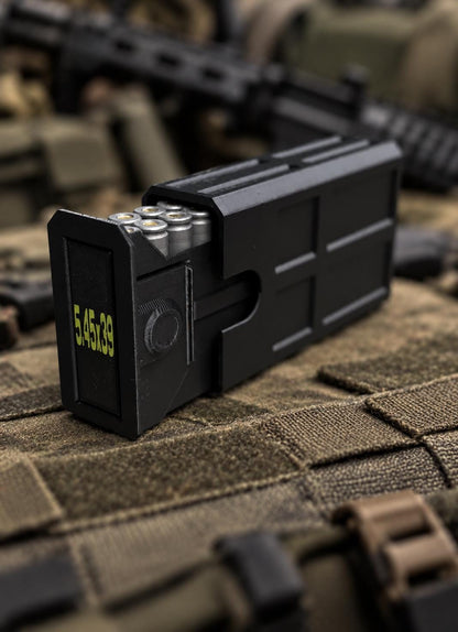 5.45x39 Ammo Box – 20 Round Stackable 3D Printed Case (Sliding Tray)