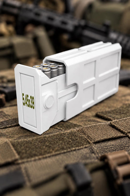 5.45x39 Ammo Box – 20 Round Stackable 3D Printed Case (Sliding Tray)