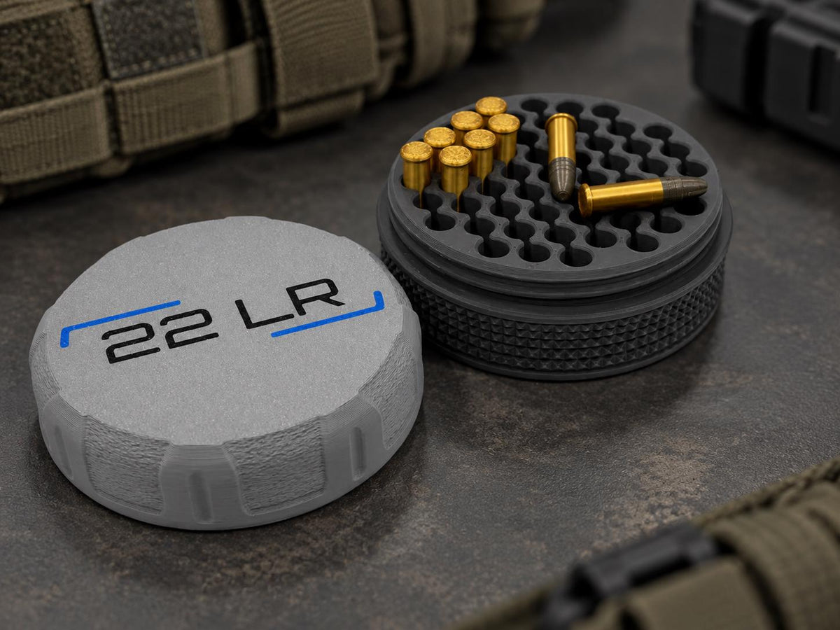 Circular Ammo Storage Container. Multiple Calibers Available. Custom Color