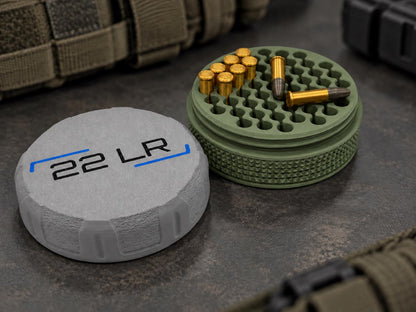 Circular Ammo Storage Container. Multiple Calibers Available. Custom Color
