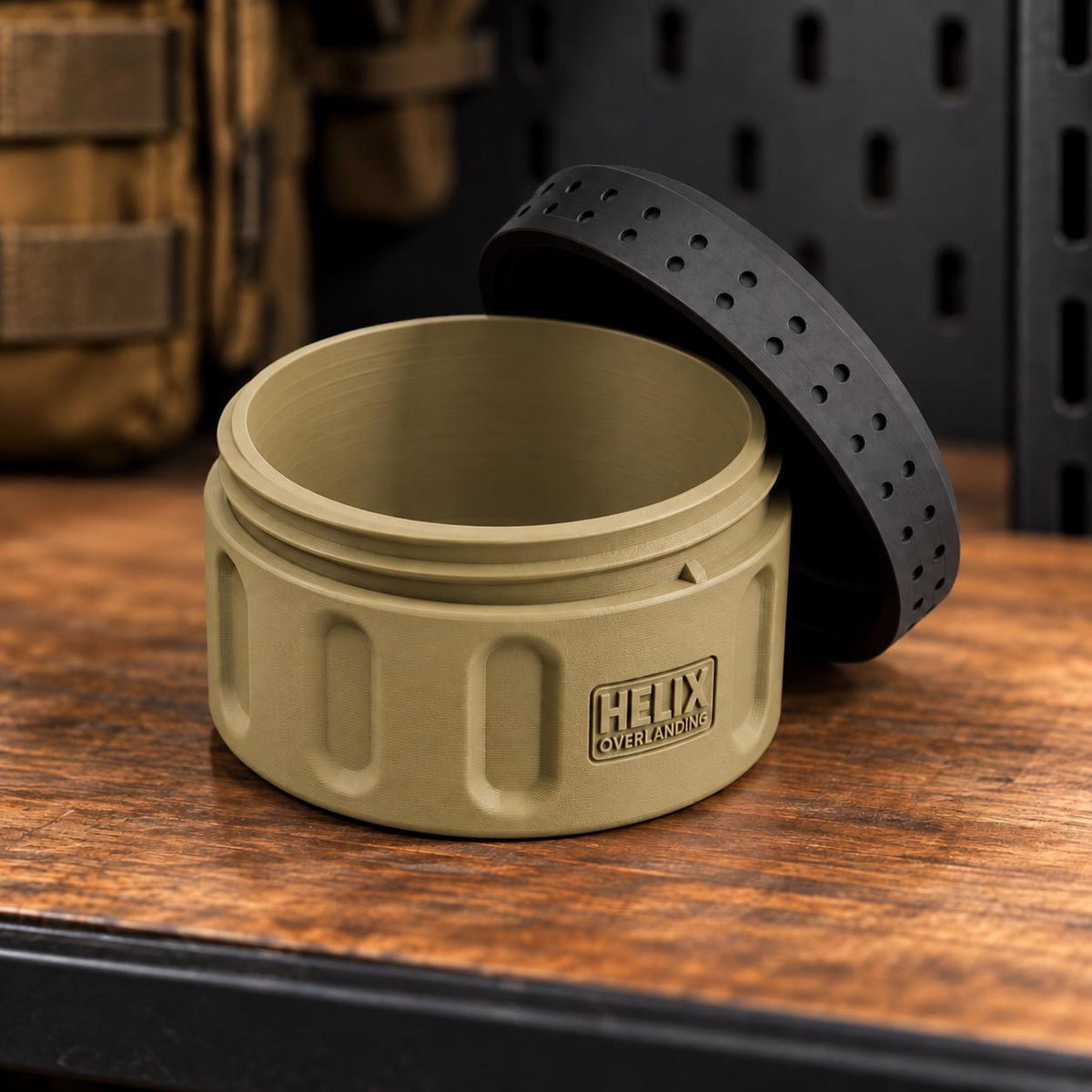 Rugged 3D Printed EDC Storage Container, Screw Lid Utility Capsule, Multiple Compartment Options, Camping Emergency Gear Organizer