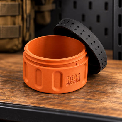 Rugged 3D Printed EDC Storage Container, Screw Lid Utility Capsule, Multiple Compartment Options, Camping Emergency Gear Organizer