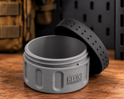 Rugged 3D Printed EDC Storage Container, Screw Lid Utility Capsule, Multiple Compartment Options, Camping Emergency Gear Organizer