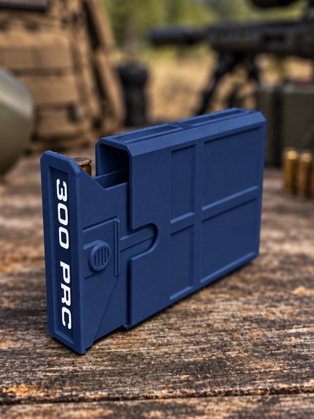 300 PRC Ammo Box – 8 Round Compact Pocket Stackable Range Organizer