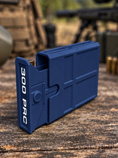 300 PRC Ammo Box – 8 Round Compact Pocket Stackable Range Organizer