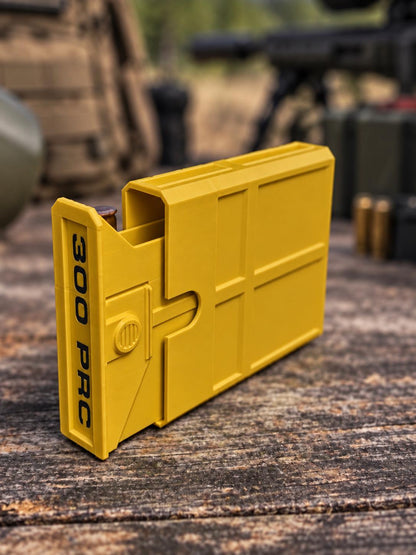 300 PRC Ammo Box – 8 Round Compact Pocket Stackable Range Organizer