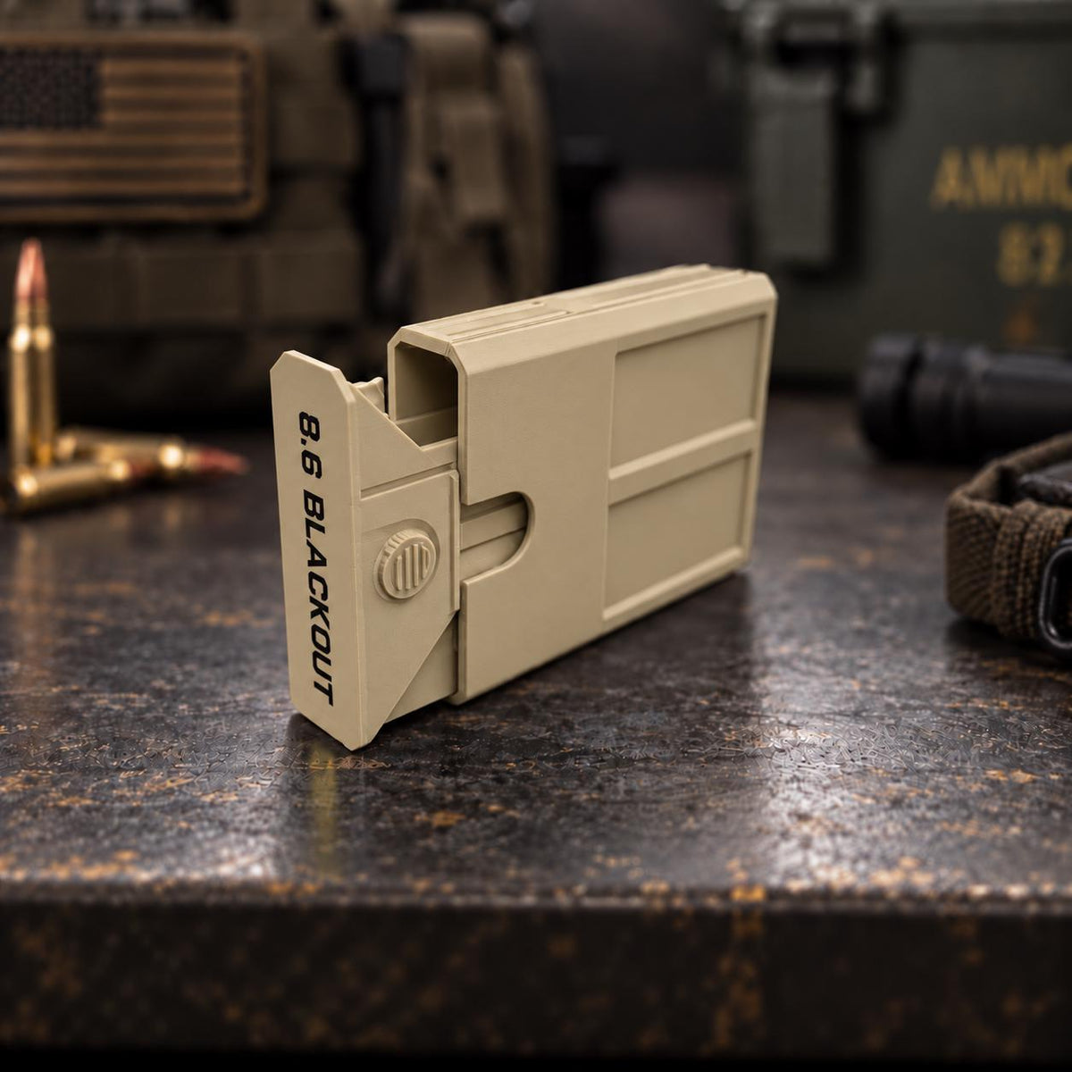 8.6 Blackout Ammo Box – 8 Round Stackable Pocket Organizer