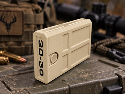 30-30 Winchester Ammo Box | 8 Round Stackable Pocket Storage Case | Dual-Latch Ammo Holder | Custom Color