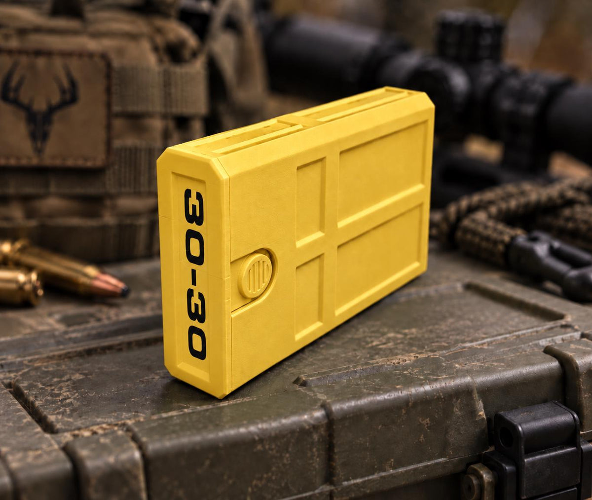 30-30 Winchester Ammo Box | 8 Round Stackable Pocket Storage Case | Dual-Latch Ammo Holder | Custom Color