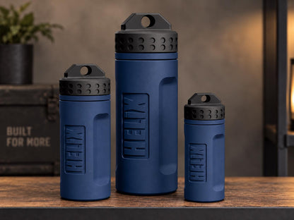 Rugged 3D Printed EDC Storage Container, Screw Lid Utility Capsule, Small Medium Large, Camping Emergency Gear Organizer