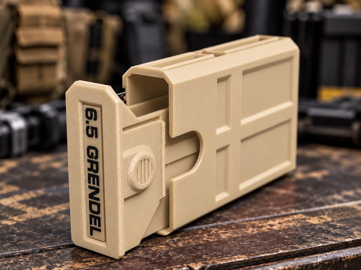 6.5 Grendel 8-Round Stackable Ammo Box – 3D Printed Range Storage Case