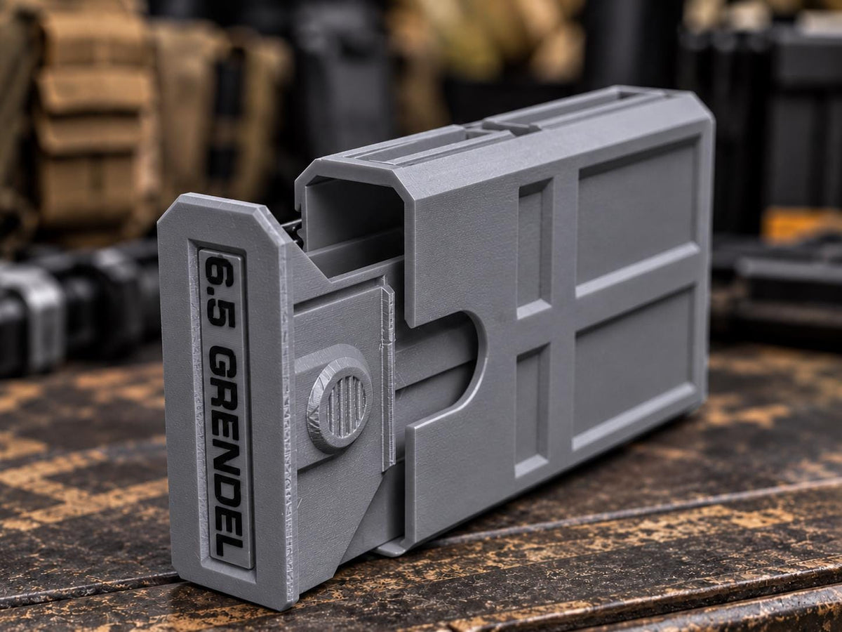 6.5 Grendel 8-Round Stackable Ammo Box – 3D Printed Range Storage Case