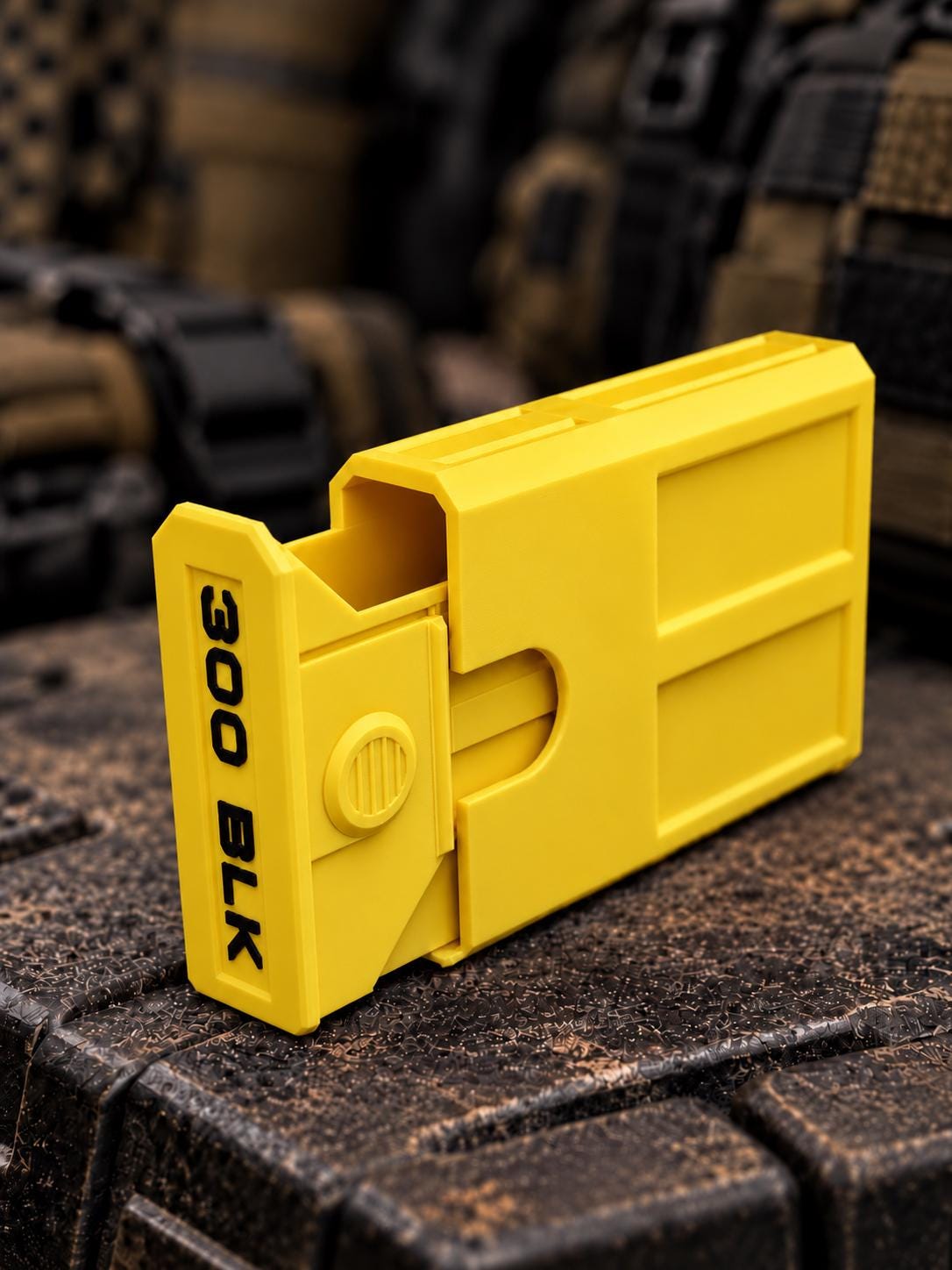 300 Blackout Ammo Box, 8-Round Stackable Pocket Ammunition Storage Case. Custom Colors