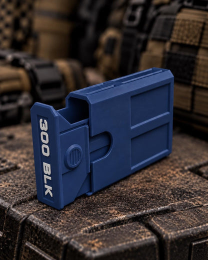 300 Blackout Ammo Box, 8-Round Stackable Pocket Ammunition Storage Case. Custom Colors