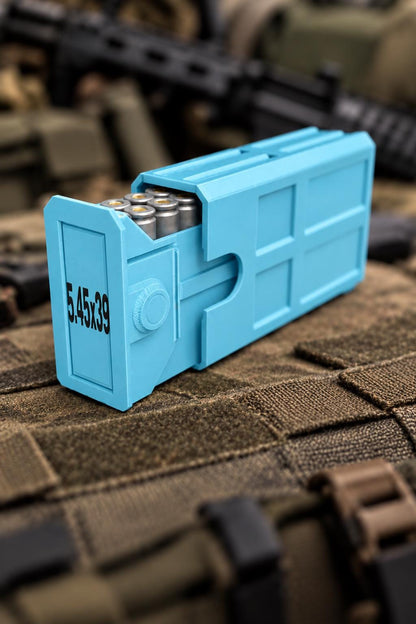 5.45x39 Ammo Box – 20 Round Stackable 3D Printed Case (Sliding Tray)