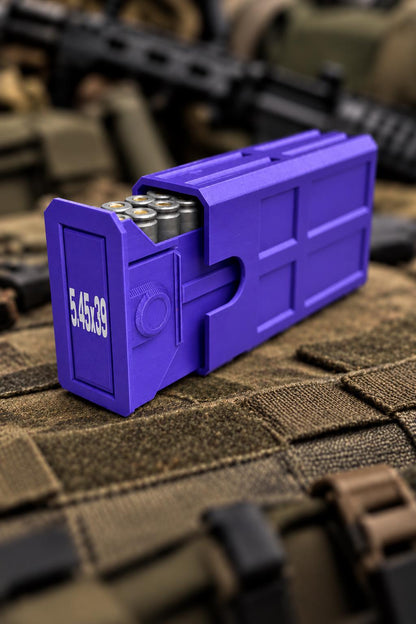 5.45x39 Ammo Box – 20 Round Stackable 3D Printed Case (Sliding Tray)