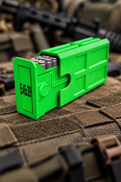 5.45x39 Ammo Box – 20 Round Stackable 3D Printed Case (Sliding Tray)