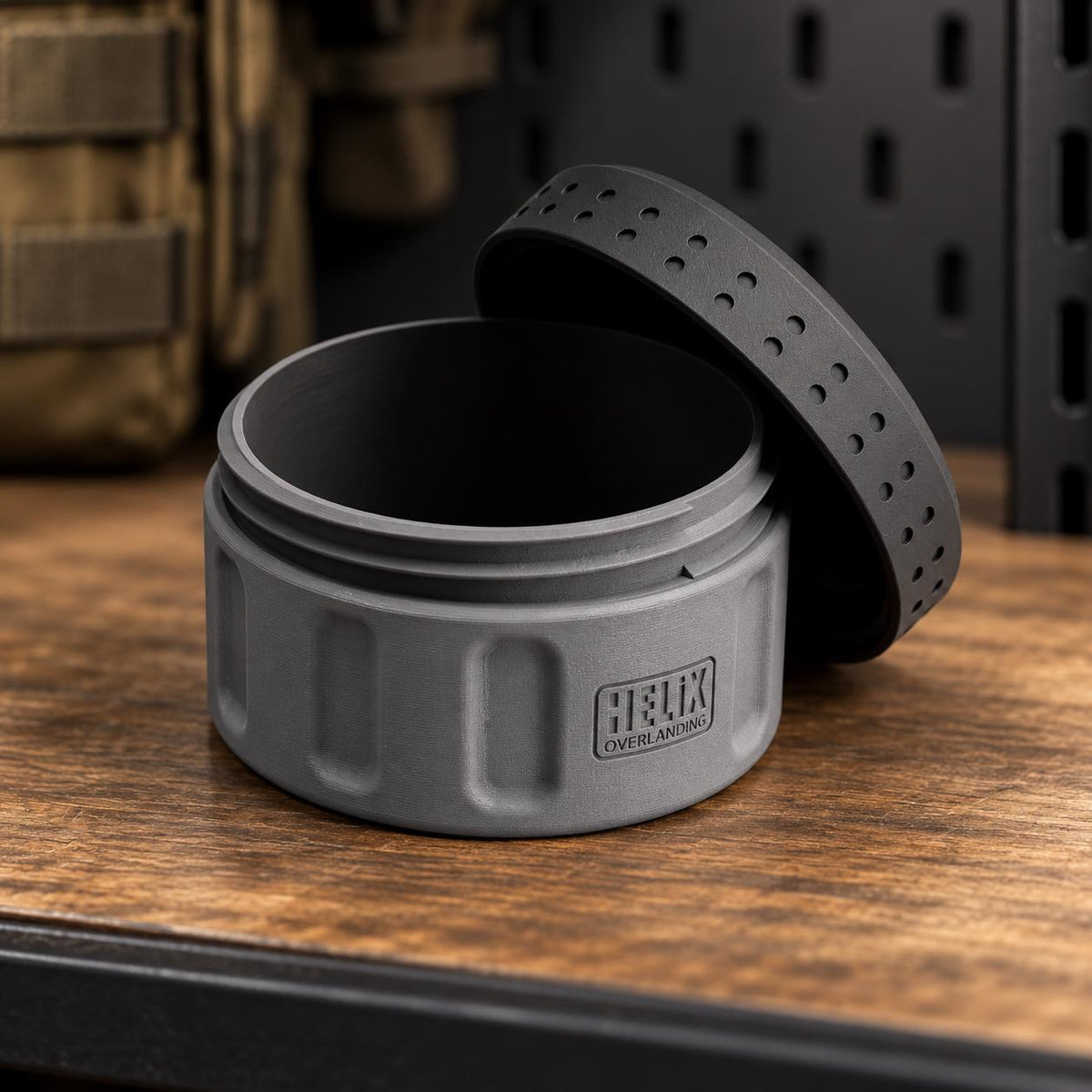 Rugged 3D Printed EDC Storage Container, Screw Lid Utility Capsule, Multiple Compartment Options, Camping Emergency Gear Organizer