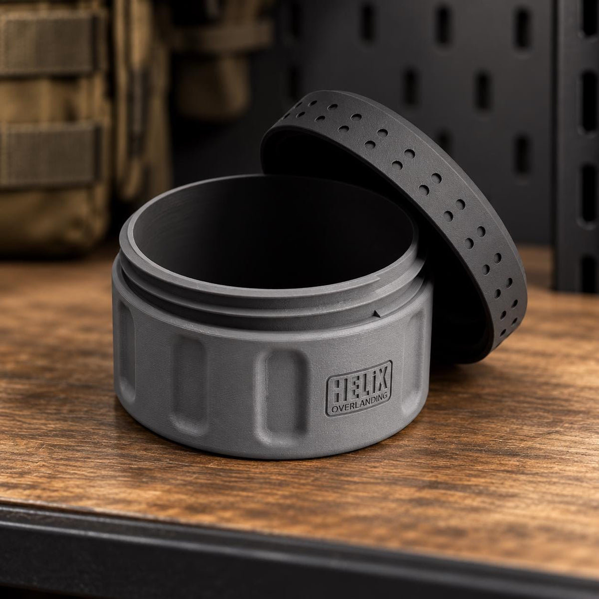 Rugged 3D Printed EDC Storage Container, Screw Lid Utility Capsule, Multiple Compartment Options, Camping Emergency Gear Organizer
