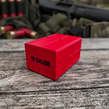 12 Gauge Shotgun Shell Holder – Stackable Ammo Box (25 Rounds)